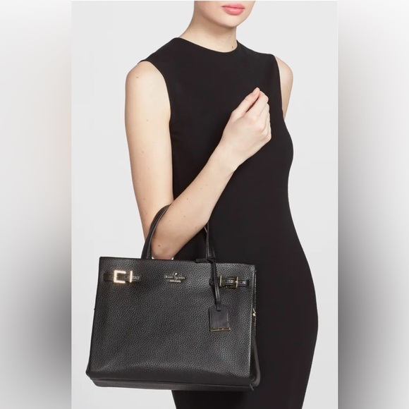 kate spade Handbags - Kate Spade Holden Leather Tote Bag Black Removable Strap